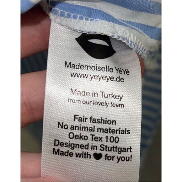 New! Women’s Striped Knee Length Fit & Flare Dress Small - Picture 10 of 11